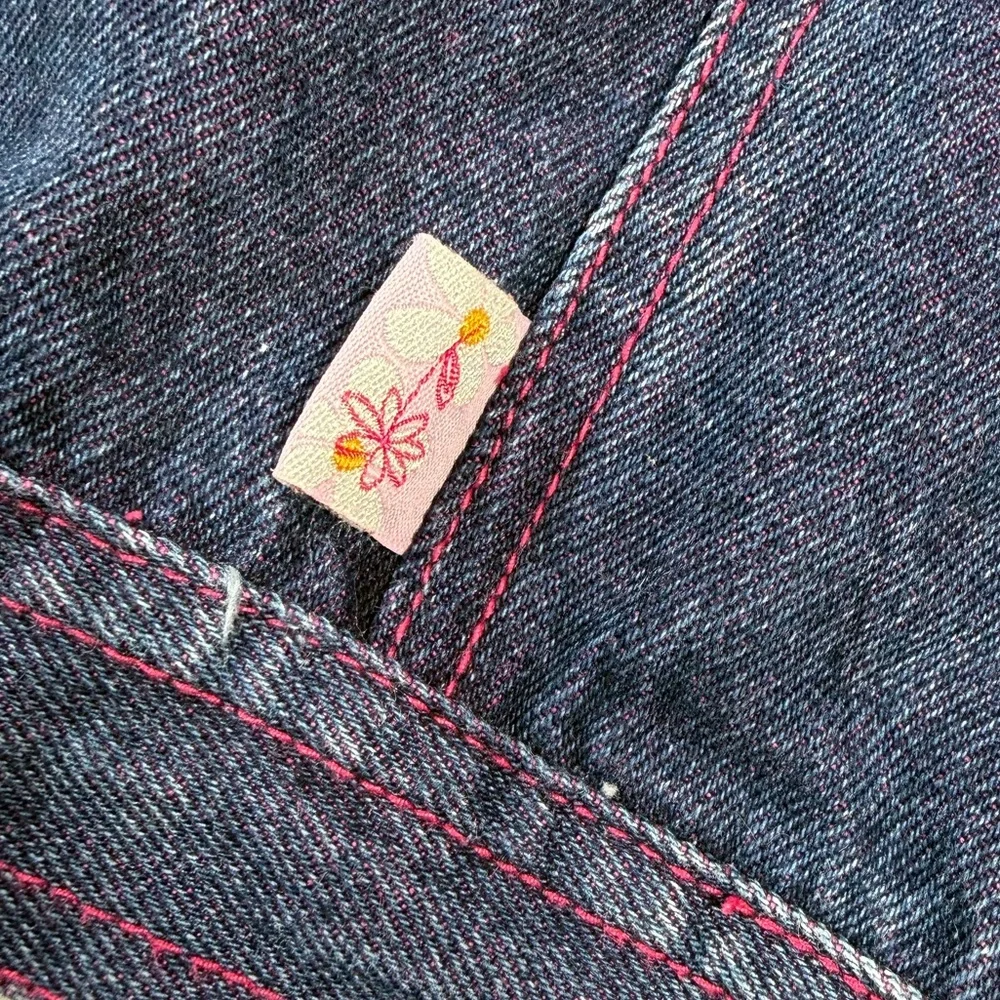 VINTAGE‎ GYMBOREE Girls 2001 Floral Embroidered Denim Jacket 7 Years Cottagecore